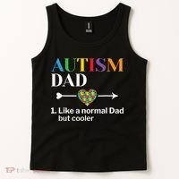 Autism Dad Definition World Autism Awareness Day Tank Top thumb 2