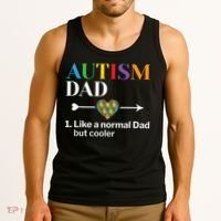 Autism Dad Definition World Autism Awareness Day Tank Top thumb 3