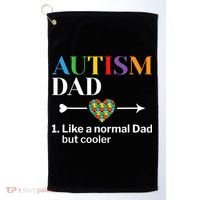 Autism Dad Definition World Autism Awareness Day Golf Towel thumb 0