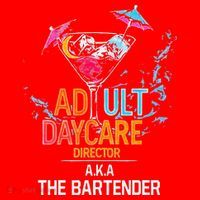 Adult Daycare Director Aka The Bartender Santa Hat thumb 1
