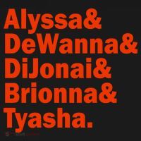 Alyssa & Dewanna & Dijonai & Brionna & Tyasha Women's Hoodie thumb 2