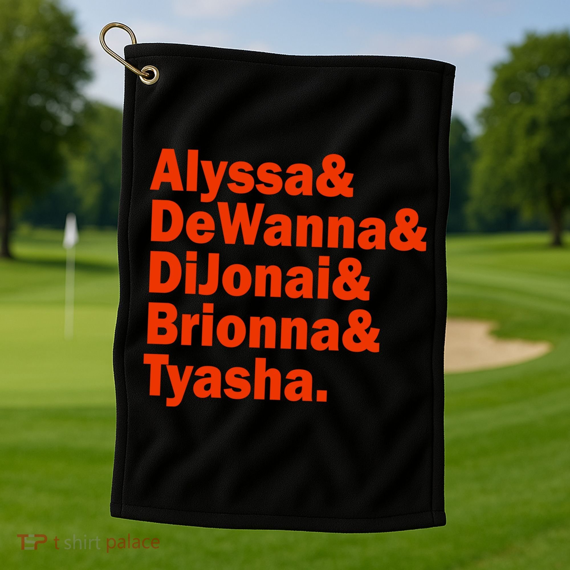 Alyssa & Dewanna & Dijonai & Brionna & Tyasha Golf Towel