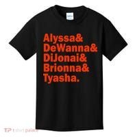 Alyssa & Dewanna & Dijonai & Brionna & Tyasha Kids T-Shirt thumb 0