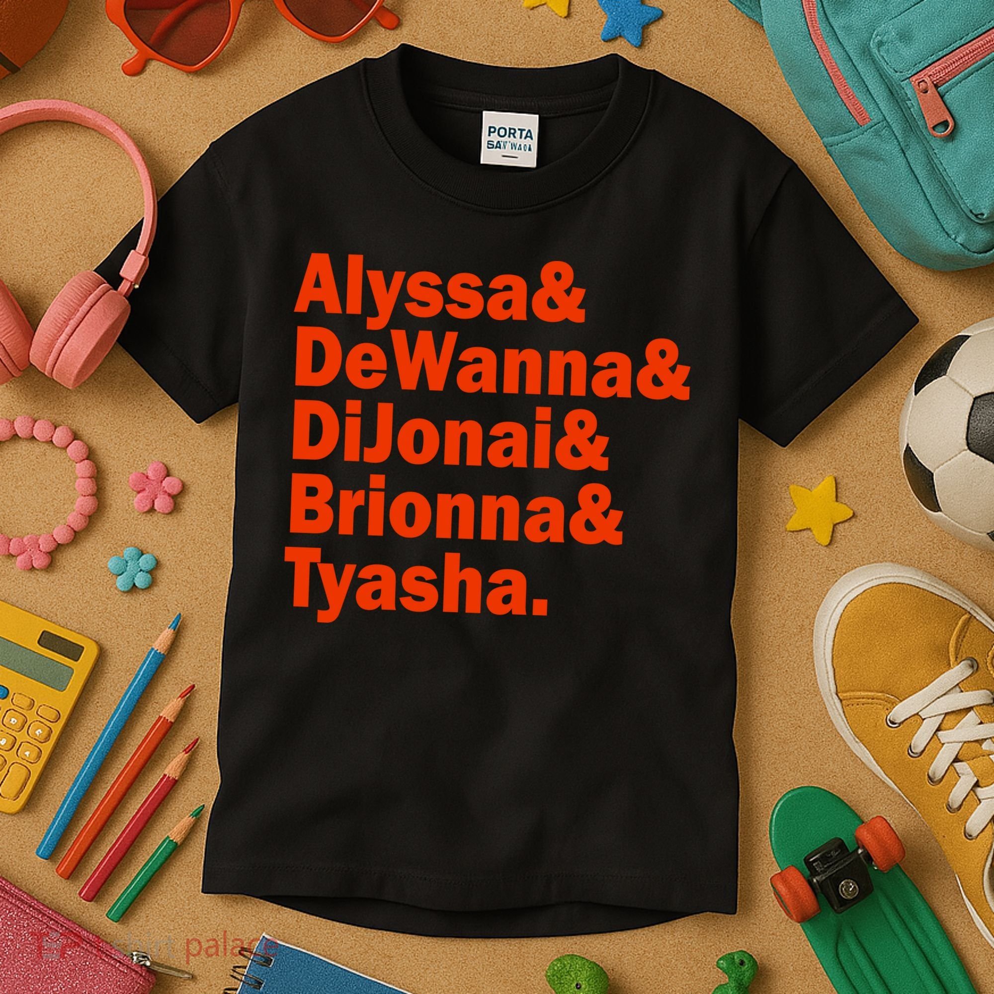 Alyssa & Dewanna & Dijonai & Brionna & Tyasha Kids T-Shirt