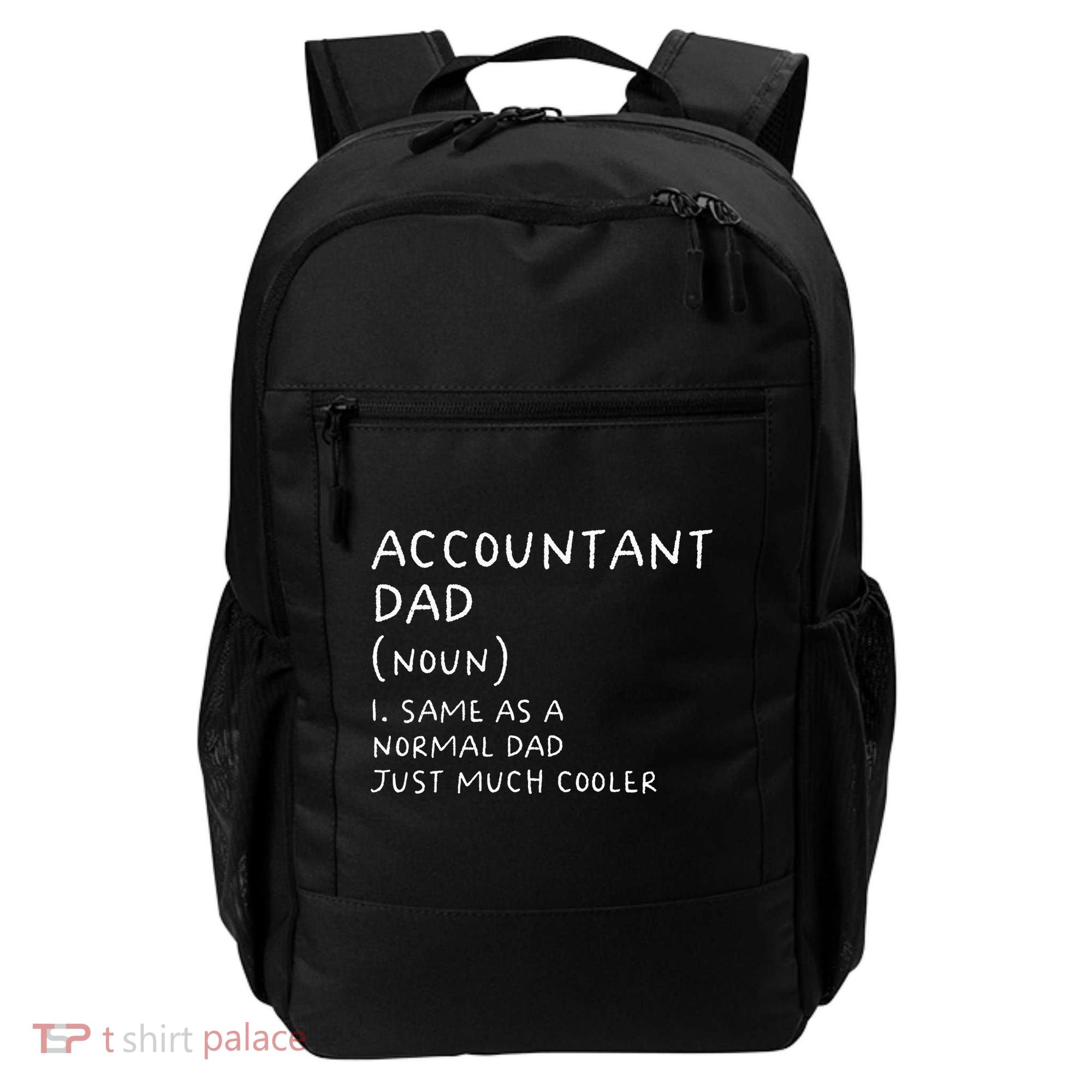 Accountant Dad Definition Funny Accounting Backpack