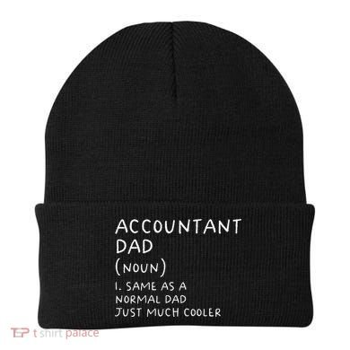 Accountant Dad Definition Funny Accounting Beanie