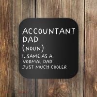 Accountant Dad Definition Funny Accounting Coaster thumb 0