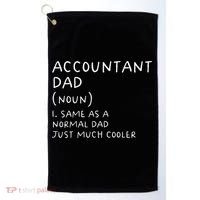 Accountant Dad Definition Funny Accounting Golf Towel thumb 0