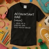 Accountant Dad Definition Funny Accounting Kids T-Shirt thumb 3