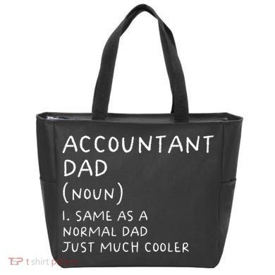 Accountant Dad Definition Funny Accounting Tote Bag