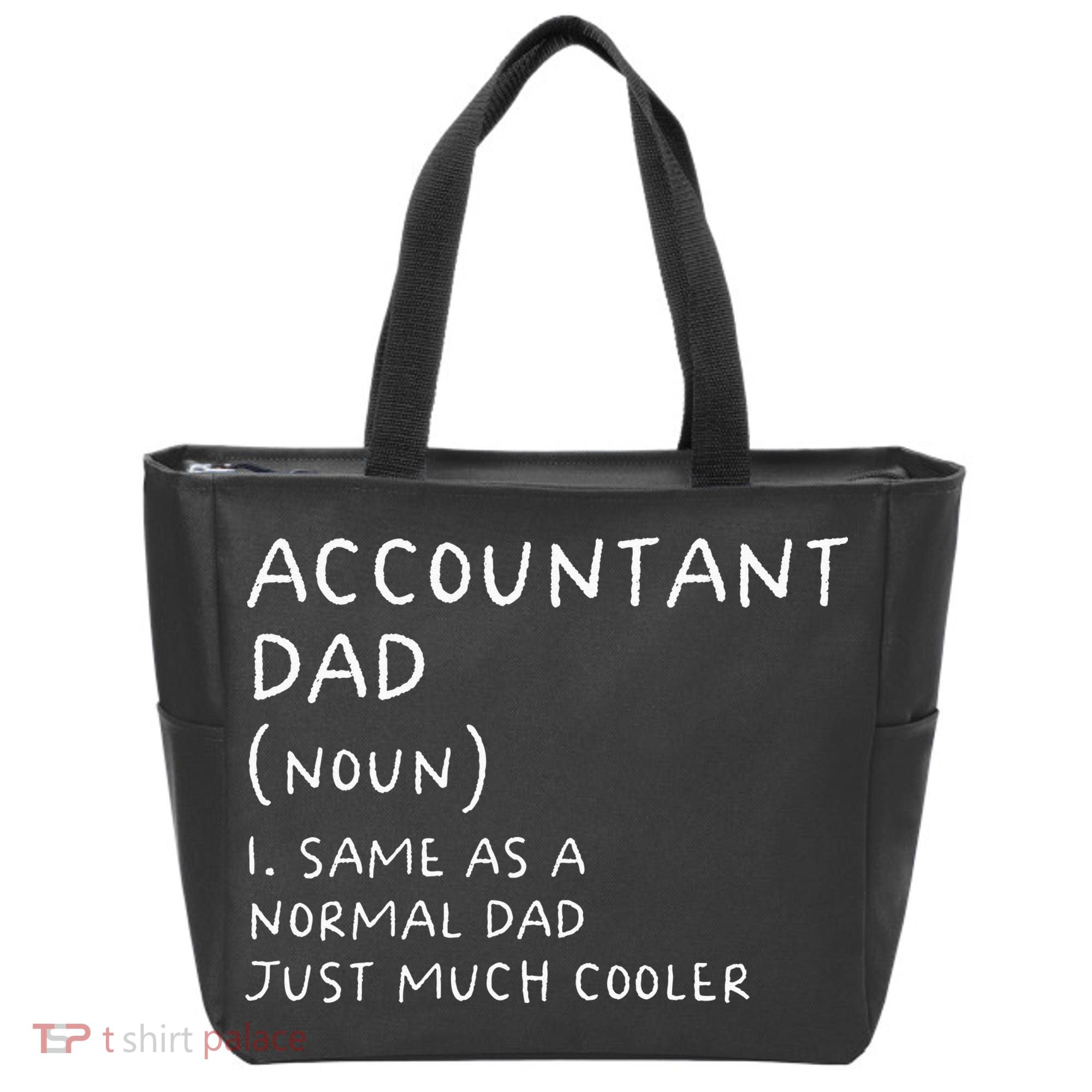 Accountant Dad Definition Funny Accounting Tote Bag