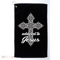 Addicted To Jesus Golf Towel thumb 0