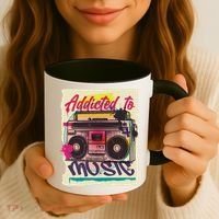 Addicted To Music Coffee Mug thumb 3