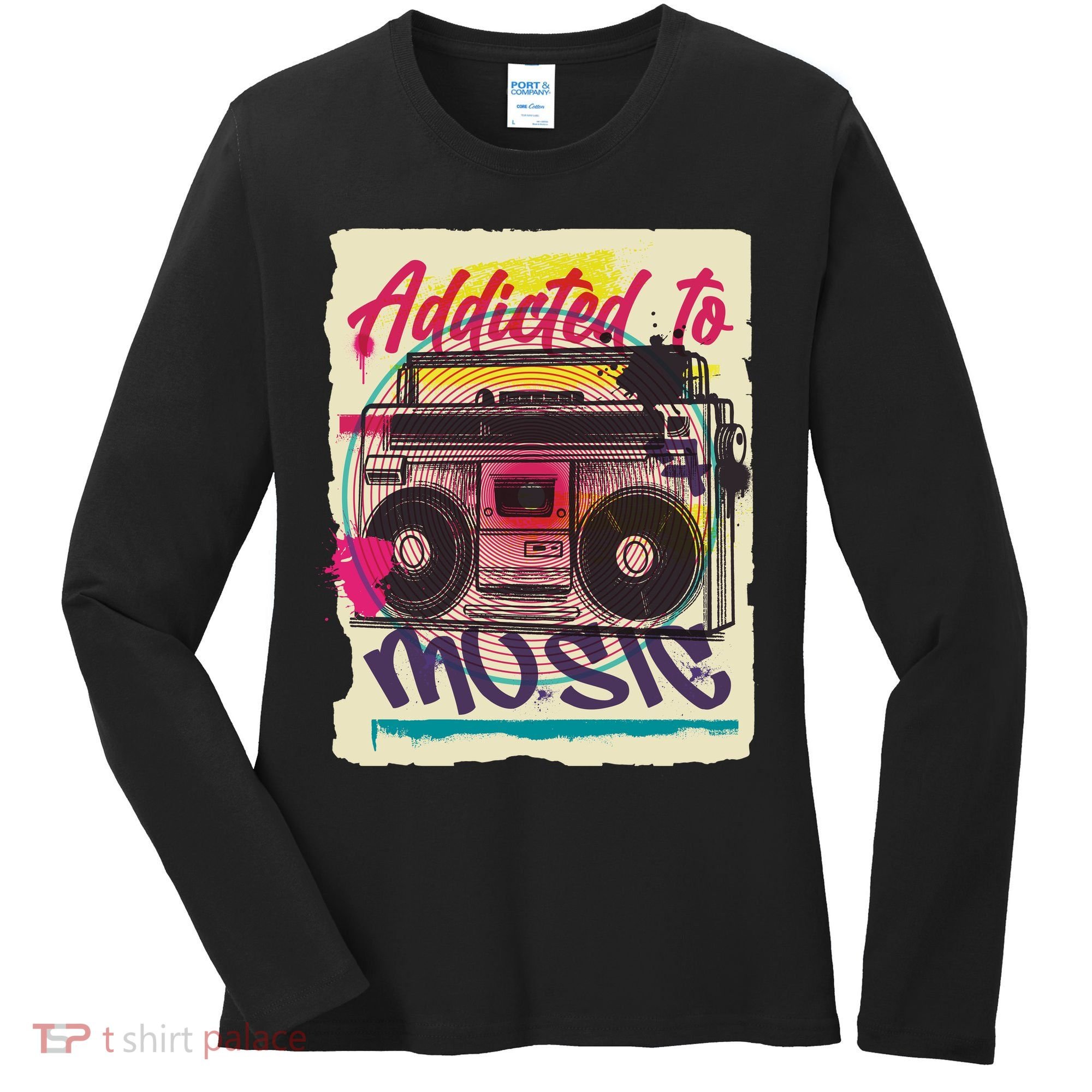 Addicted To Music Women's Long Sleeve Shirt