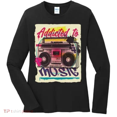 Addicted To Music Women's Long Sleeve Shirt