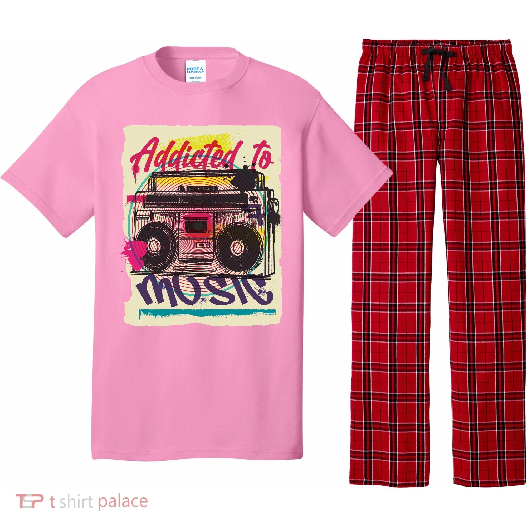 Addicted To Music Pajama Set