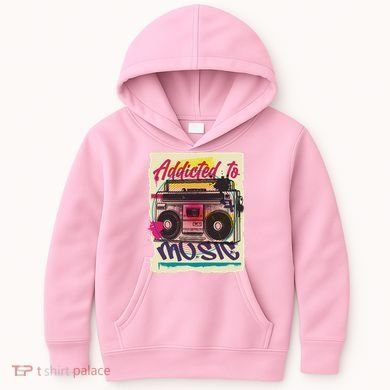 Addicted To Music Kids Hoodie