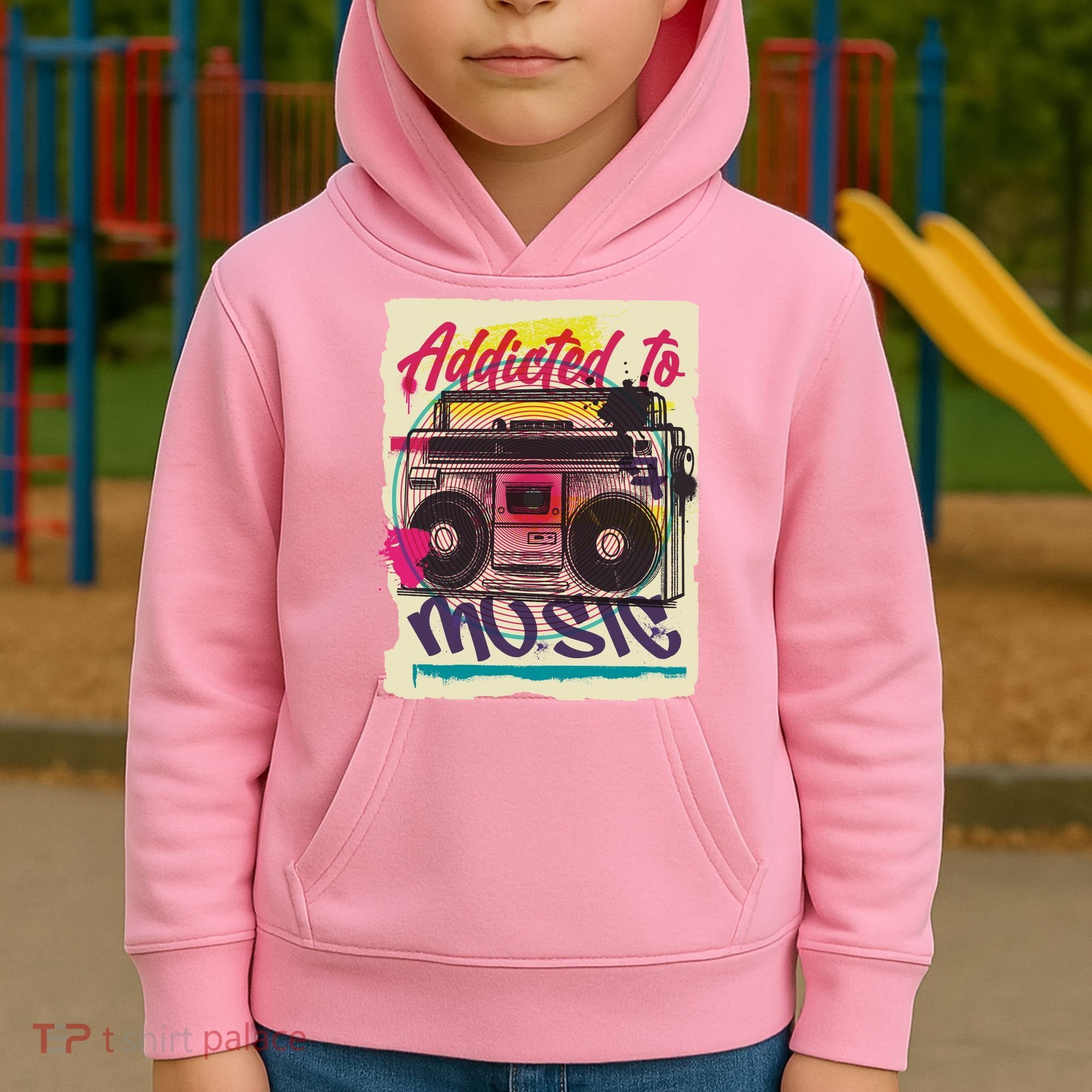 Addicted To Music Kids Hoodie