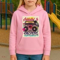Addicted To Music Kids Hoodie thumb 3