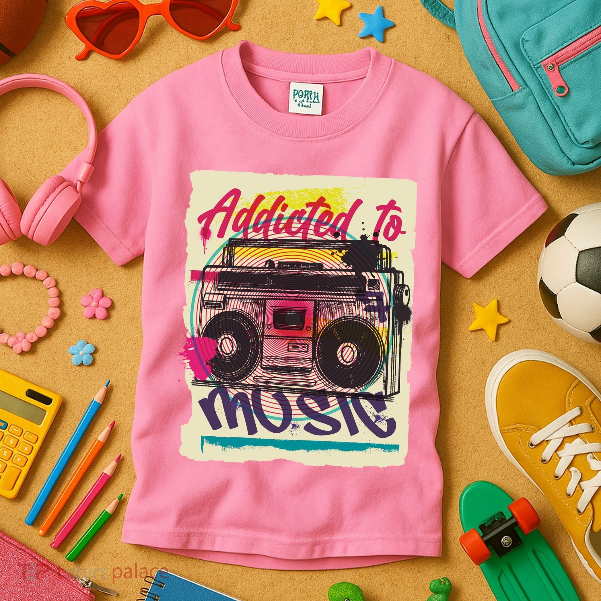 Addicted To Music Kids T-Shirt