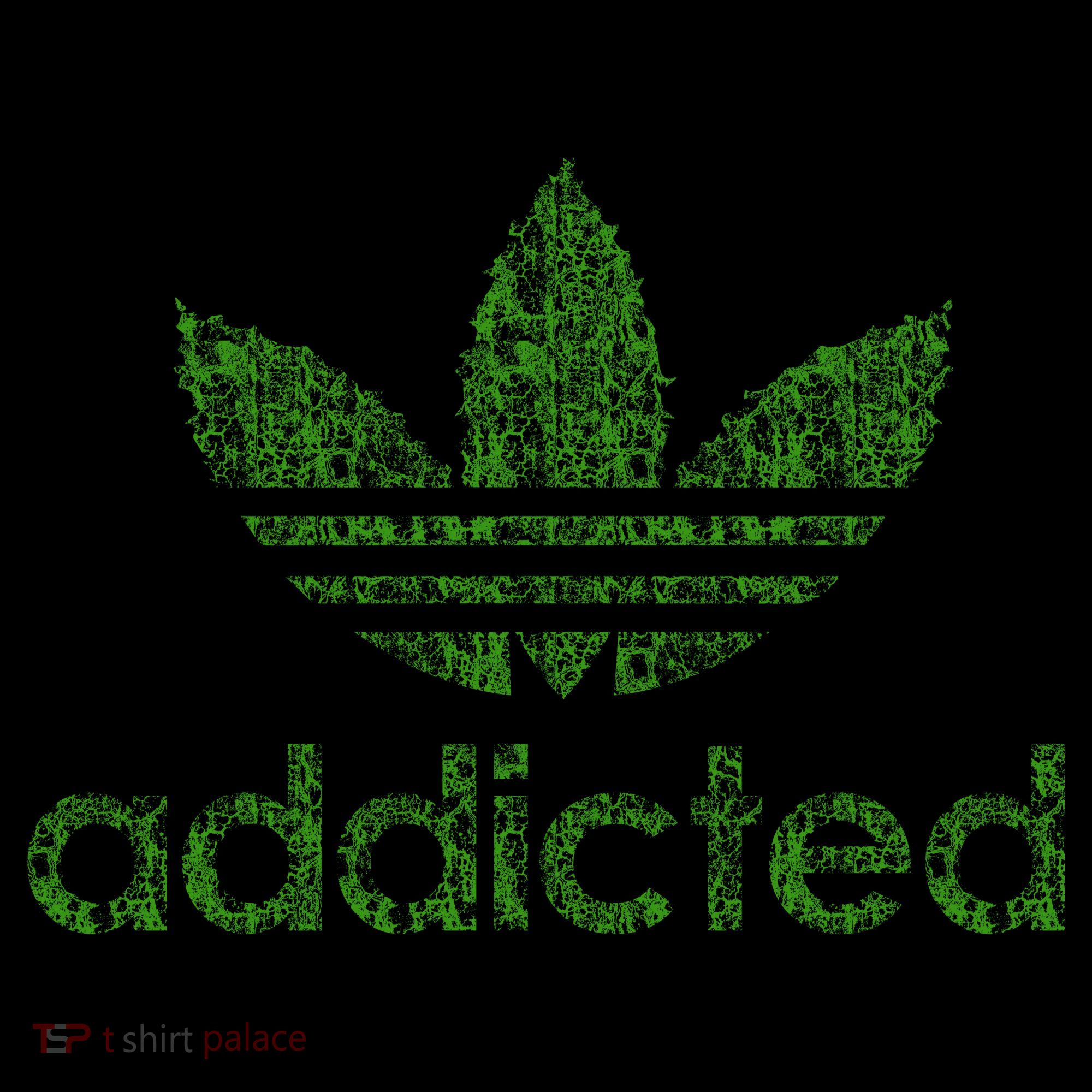 Addicted Weed Logo USA-Made Doggie Bandana
