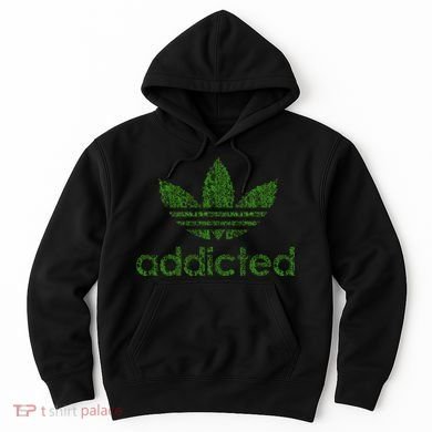 Addicted Weed Logo Hoodie