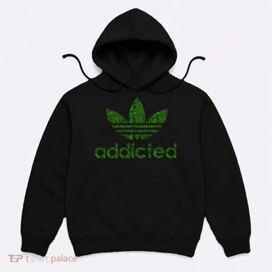 Addicted Weed Logo Hoodie