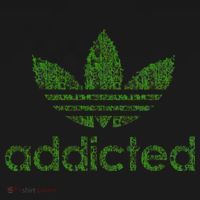 Addicted Weed Logo Long Sleeve Shirt thumb 2