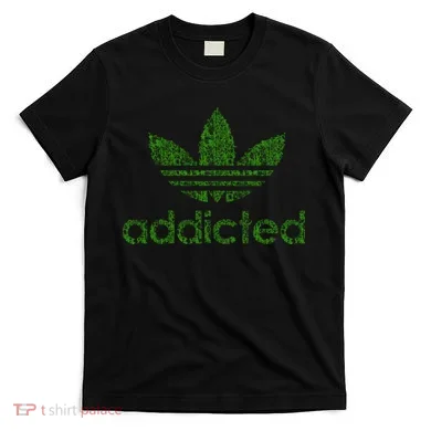 Addicted Weed Logo T-Shirt