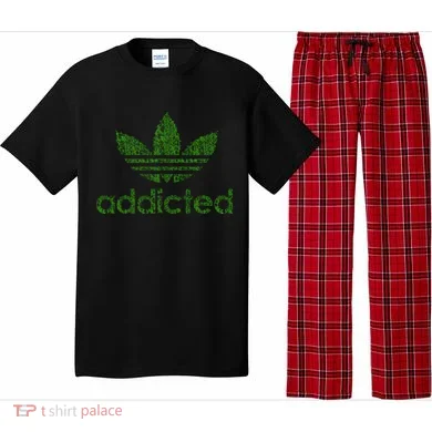 Addicted Weed Logo Pajama Set