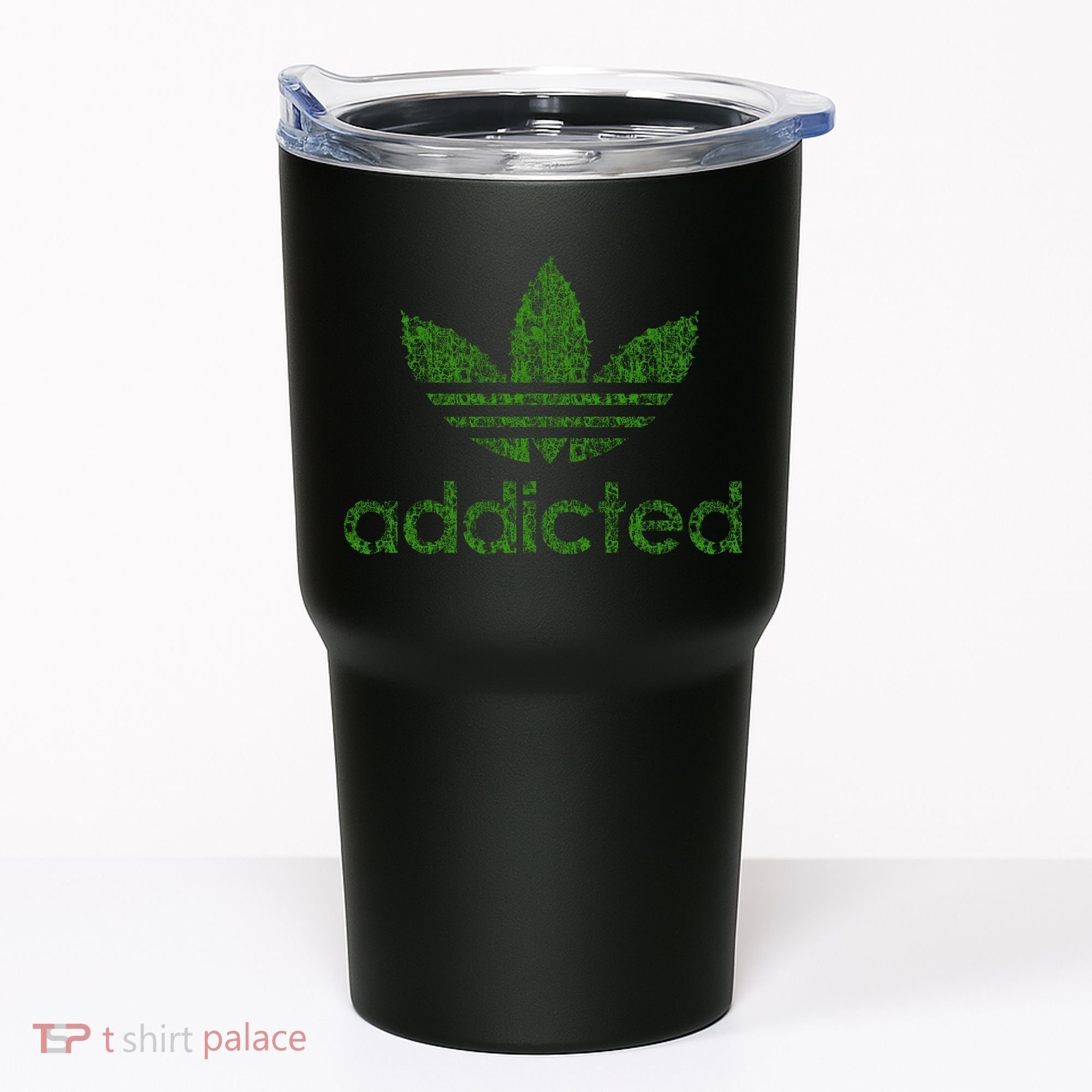 Addicted Weed Logo Tumbler