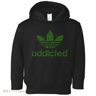 Addicted Weed Logo Toddler Hoodie