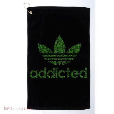 Addicted Weed Logo Golf Towel