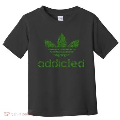 Addicted Weed Logo Toddler T-Shirt
