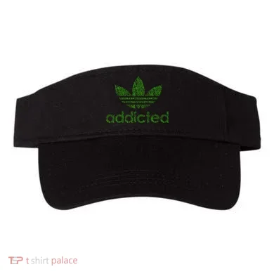 Addicted Weed Logo Visor
