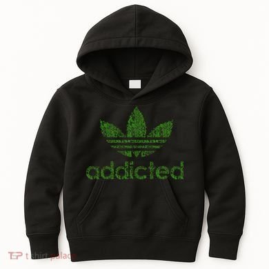 Addicted Weed Logo Kids Hoodie