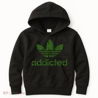 Addicted Weed Logo Kids Hoodie thumb 0
