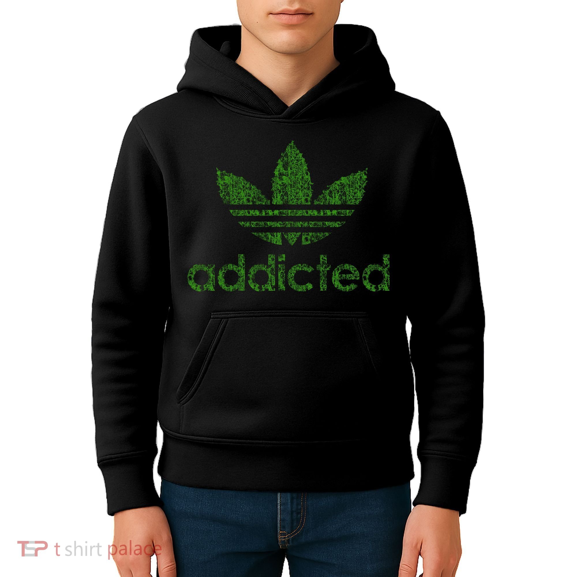 Addicted Weed Logo Kids Hoodie