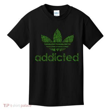 Addicted Weed Logo Kids T-Shirt
