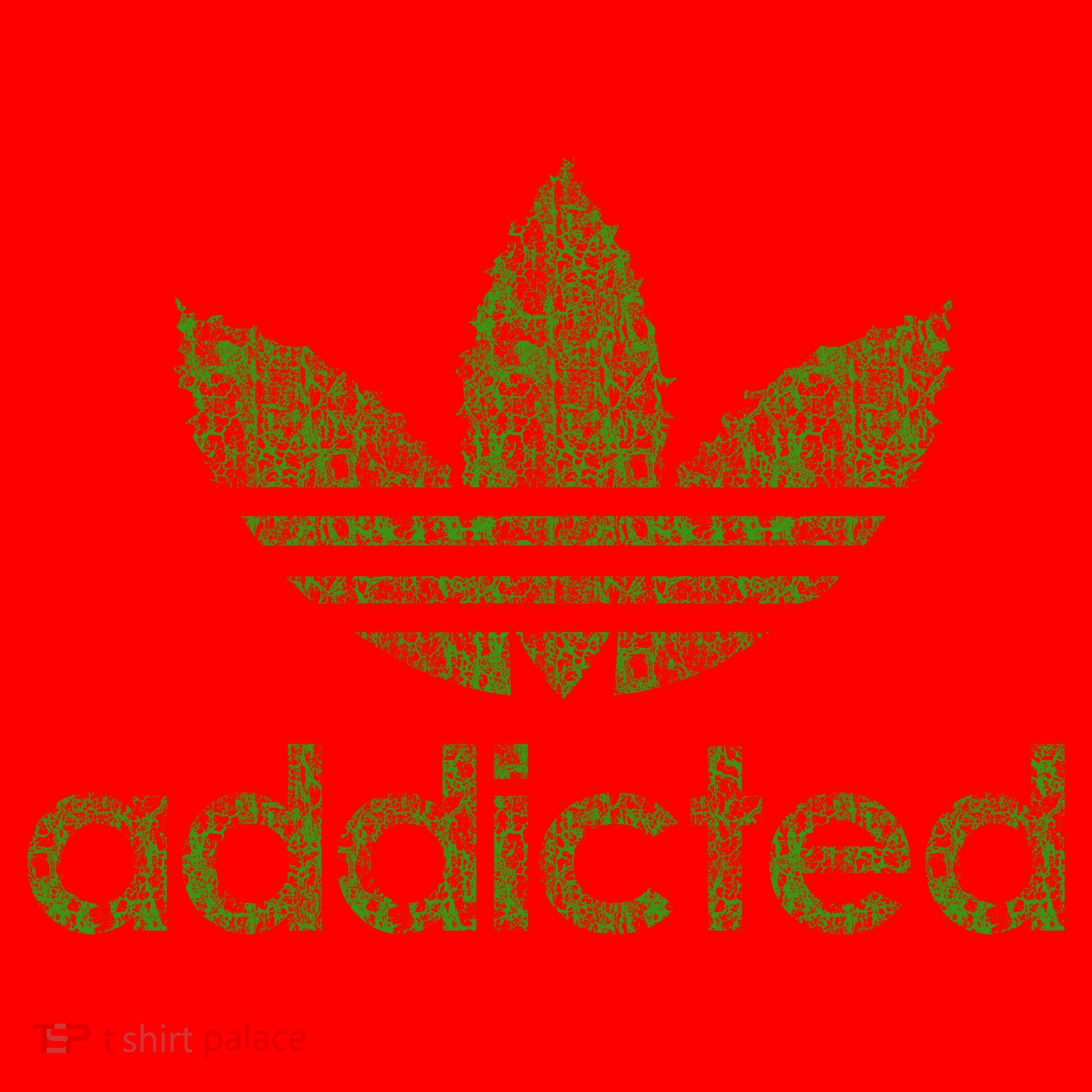 Addicted Weed Logo Santa Hat