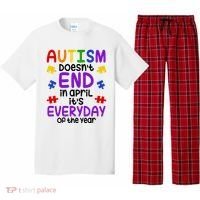 Autism Doesnt End In April Its Everyday Of The Year Pajama Set thumb 0