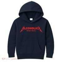 Alcoholica Drink 'Em All Kids Hoodie thumb 0