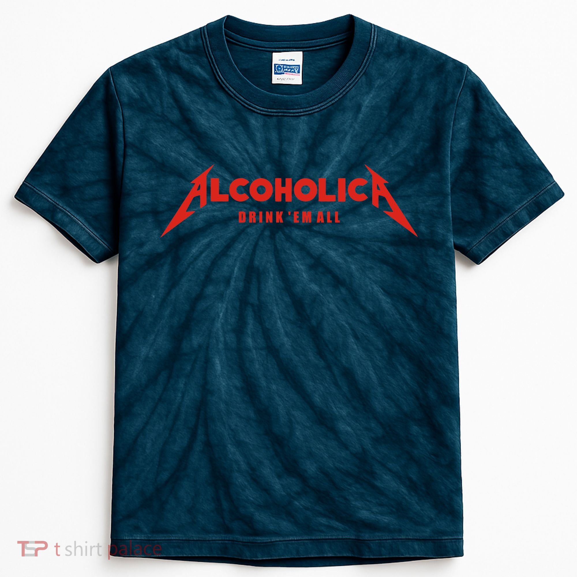 Alcoholica Drink 'Em All Kids Tie-Dye T-Shirt