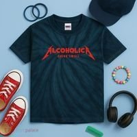 Alcoholica Drink 'Em All Kids Tie-Dye T-Shirt thumb 2