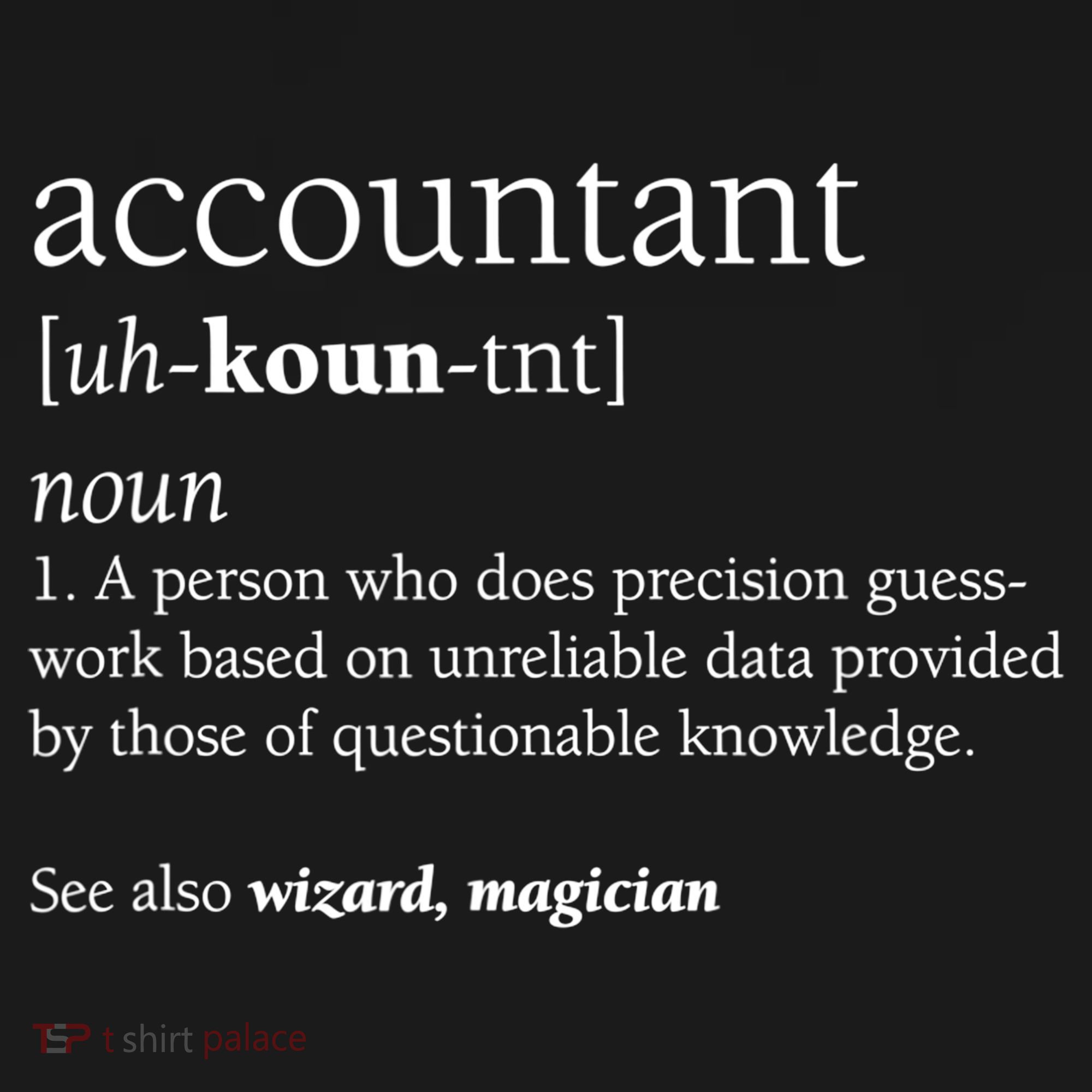 Accountant Definition Funny Accounting Gift TShirt Doggie Tank