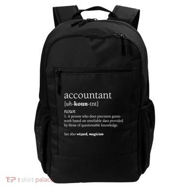 Accountant Definition Funny Accounting Gift TShirt Backpack