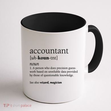 Accountant Definition Funny Accounting Gift TShirt Coffee Mug back