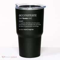 Accountant Definition Funny Accounting Gift TShirt Tumbler thumb 0