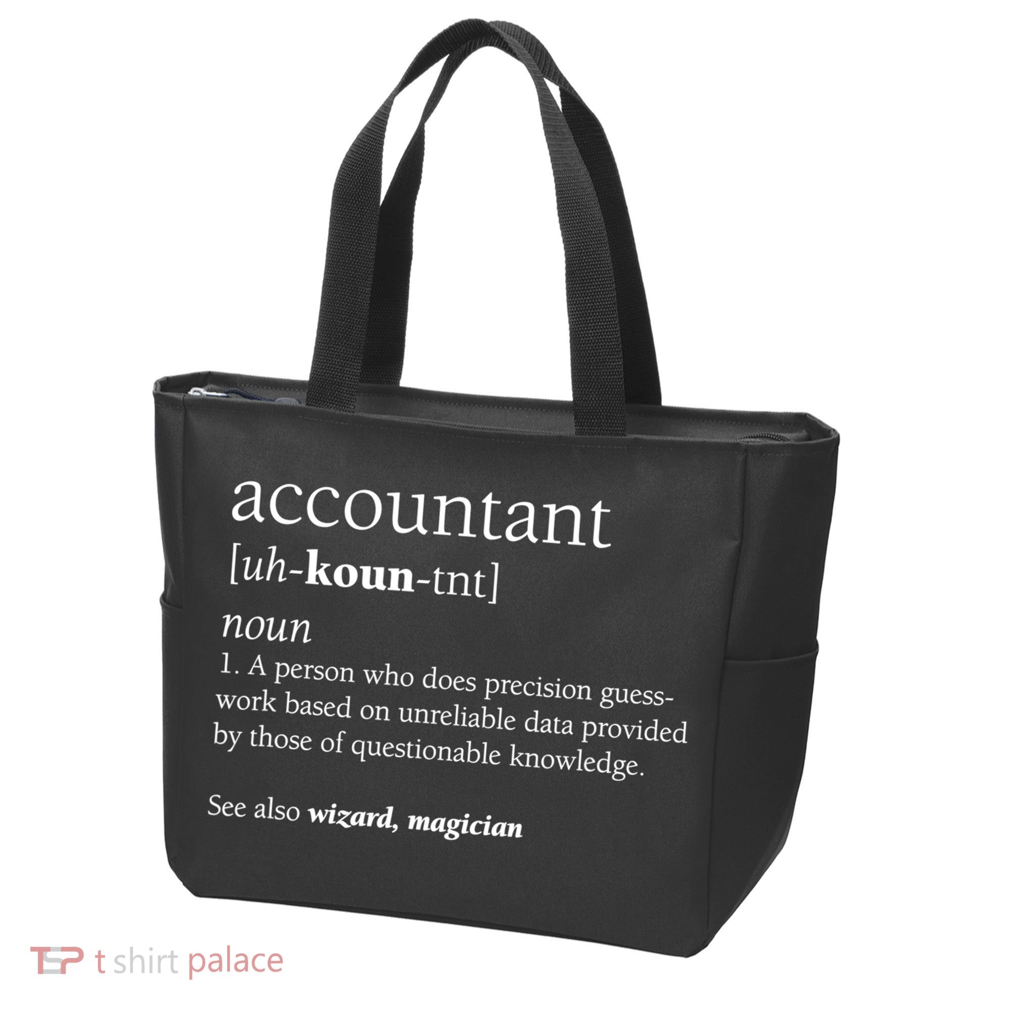 Accountant Definition Funny Accounting Gift TShirt Tote Bag