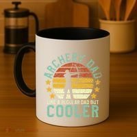 Archery Dad Funny Fathers Day Gift For Archer Bow Hunter Coffee Mug thumb 4